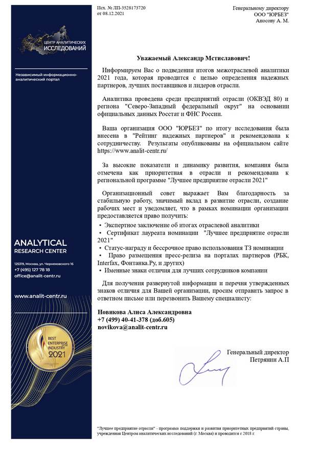 ЦЕНТР АНАЛИТИЧЕСКИХ ИССЛЕДОВАНИЙ